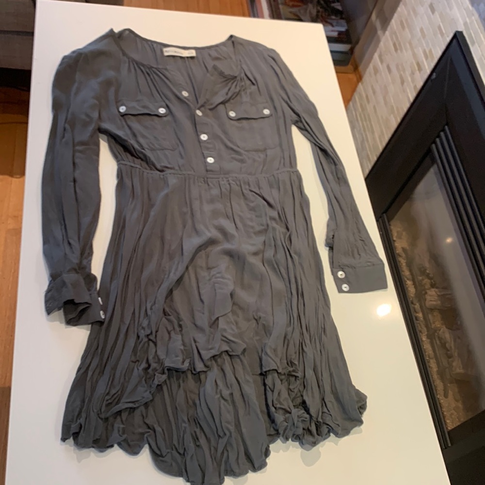Grey long sleeve dress